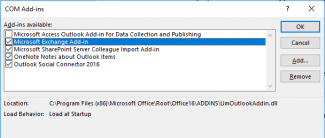 disable add ins outlook 2007 administrator