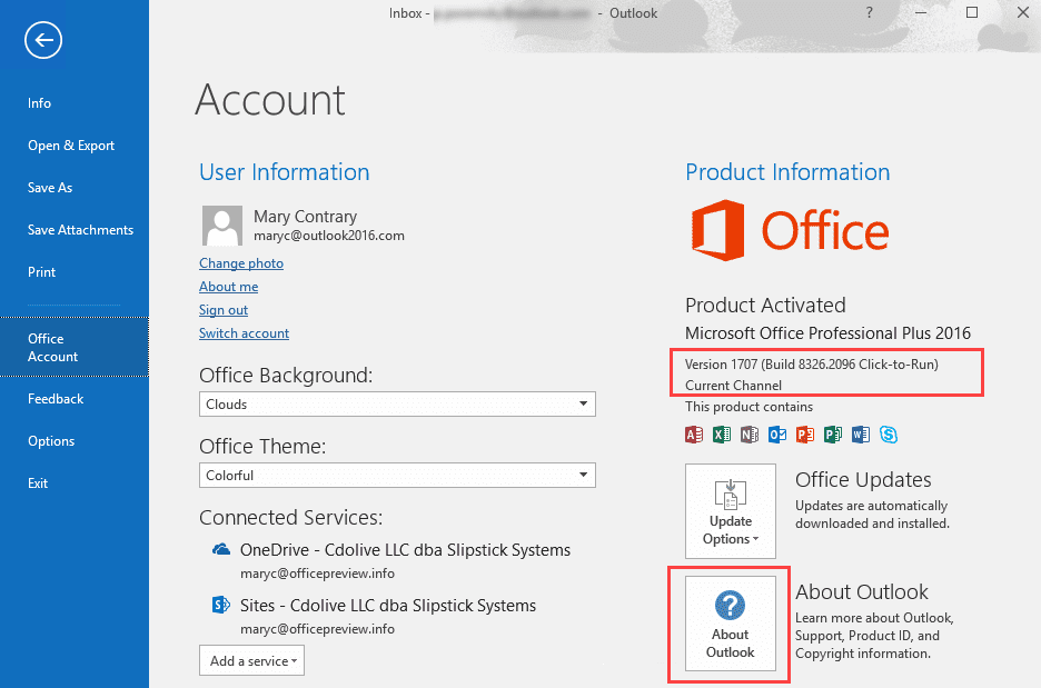 upgrade to outlook 2016 from 2007