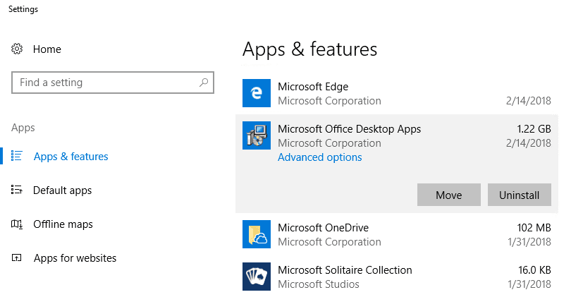 The Windows Store Outlook App