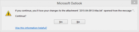 outlook crashes when opening email with attachment