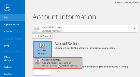 outlook 2016 send receive settings not working