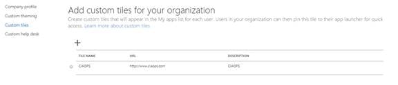 customize app launcher office 365