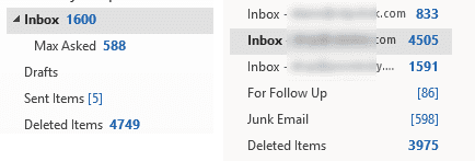 outlook for mac unread mail folder