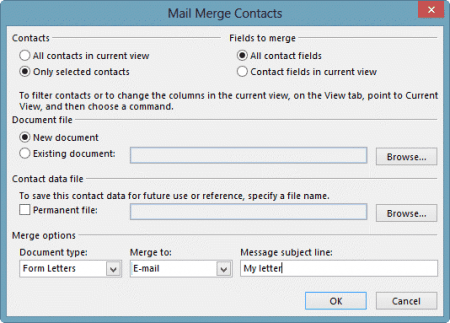 outlook 2016 for mac mail merge